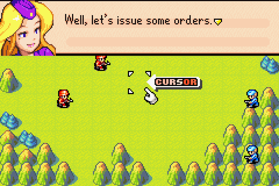 Tutorial prompt explaining how to move the cursor with the Control Pad