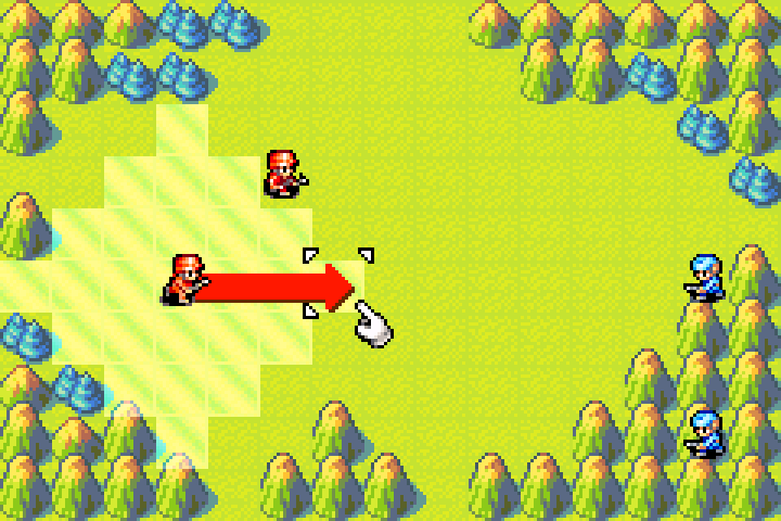 Nell directing the second infantry unit to advance