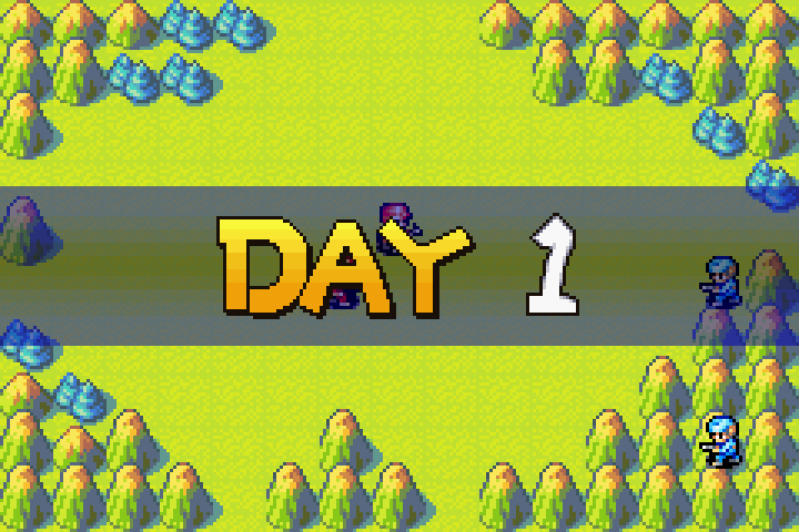 Olaf portrait appearing as enemy Day 1 turn begins