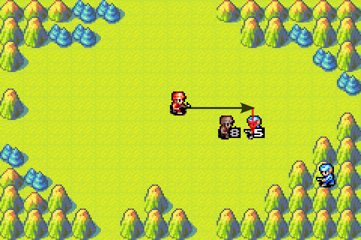 Second infantry advances to attack the already-damaged Blue Moon unit