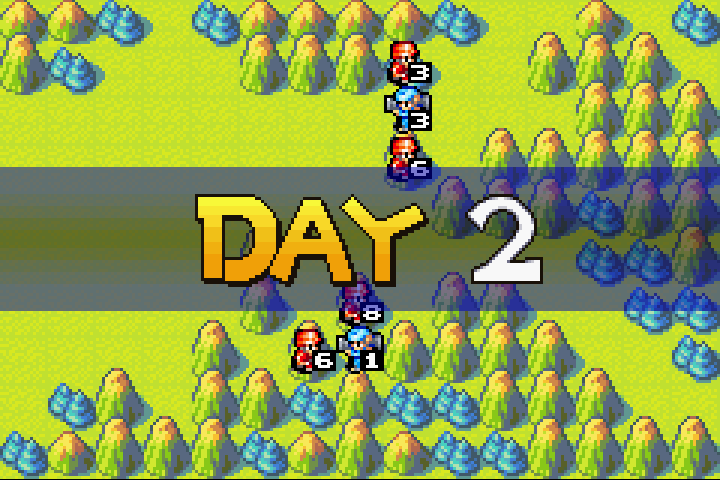 Enemy Day 2: Olaf’s remaining mechs do absolutely nothing — no attacks, no retreat
