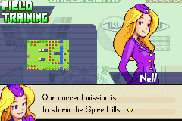 Nell’s briefing: Orange Star is given two mech units to counter Olaf’s four waiting tanks