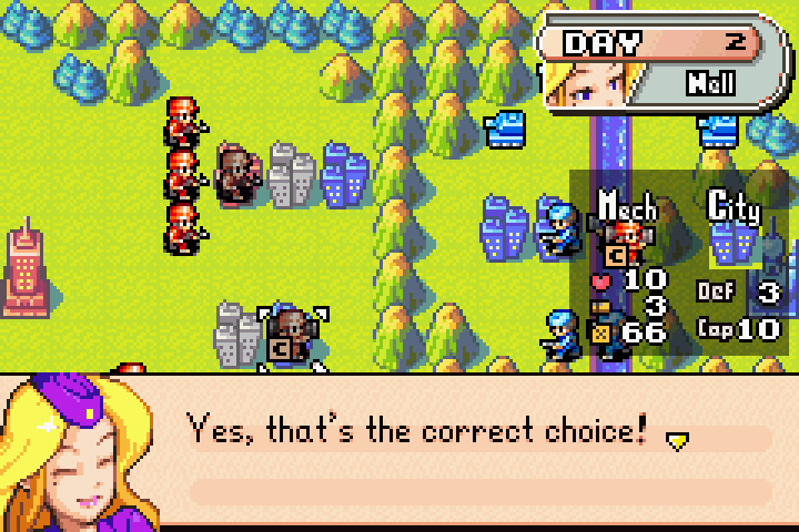 Nell explaining that capturing an enemy city both gains you income and cuts the enemy’s funds