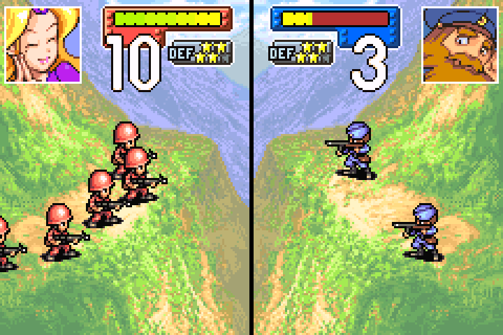 Day 4 attack 3: southern mech attacks enemy infantry on the city from an adjacent position