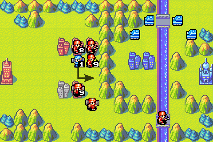 Olaf’s remaining infantry finally attempt to retreat but their escape routes are blocked