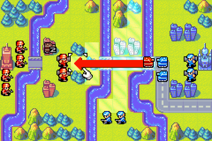 Second damaged unit positioned one tile from the city, ready to move onto it next turn