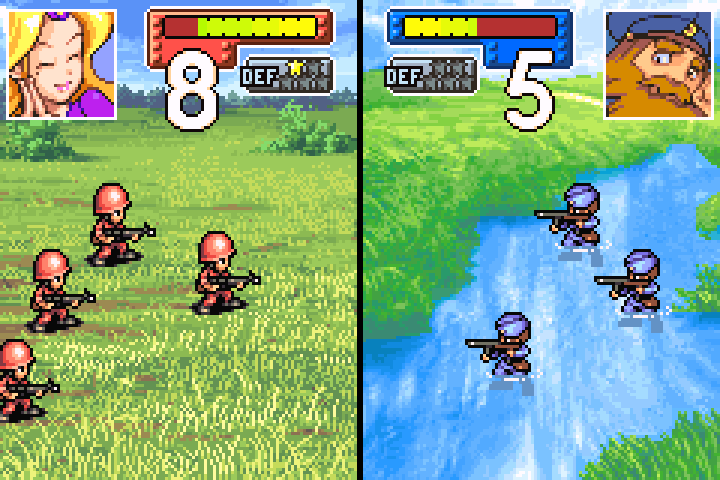 Two infantry squads attacking Olaf’s mech with concentration of fire