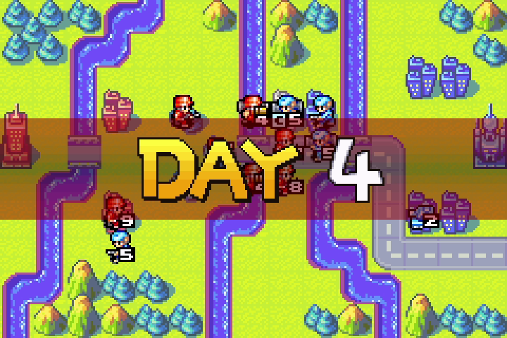 Day 4 map — Olaf’s mechs and infantry remain to be eliminated before the final push