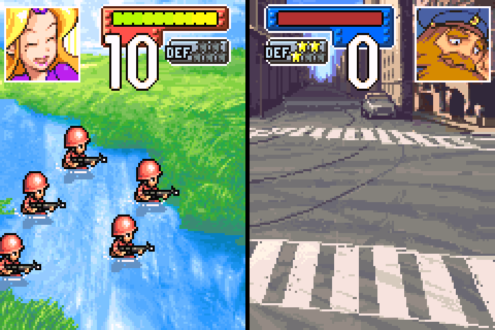 Infantry follows up on the weakened mech — an exception to the “attack with highest HP first” rule