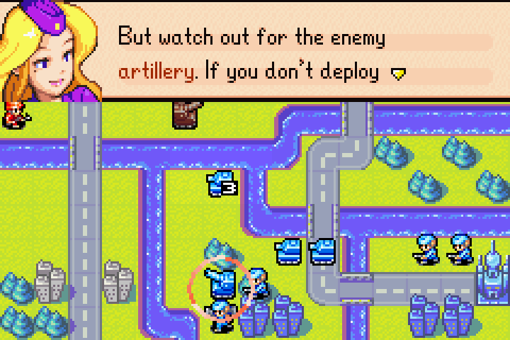 Nell recommending infantry be sent south to capture the neutral cities — advice Ophelia disagrees with
