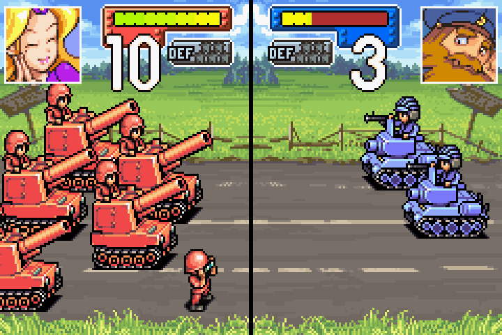Northeast attack — tank on city exchanging fire with Olaf’s approaching tank