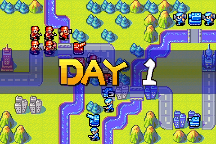 Olaf’s Enemy Day 1 — his forces advance but the medium tank stays put