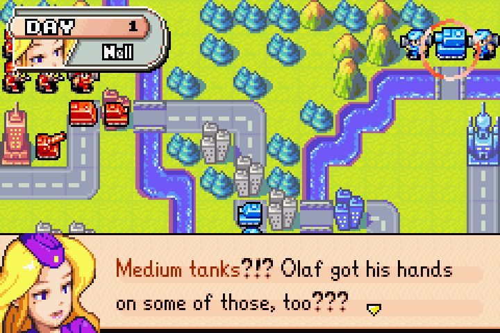 Question marks on the enemy side of the map — Olaf’s mystery units revealed to be medium tanks