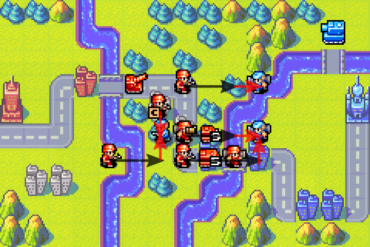 Day 4 — attacking Olaf’s infantry with the unit that has terrain advantage first
