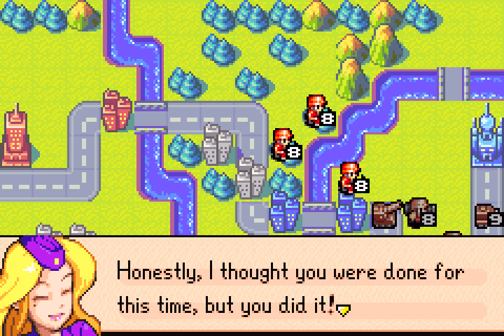 Victory screen — Nell says it wasn’t even close; Olaf vows to acquire medium tanks of his own