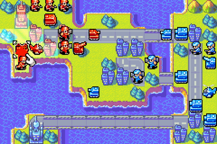 Selecting the infantry unit to load into the T copter