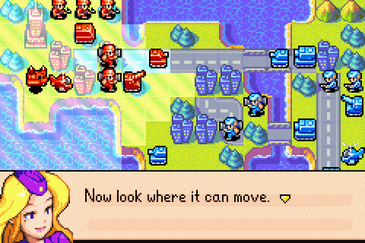 Nell asking where we can drop the infantry off after flying over the sea