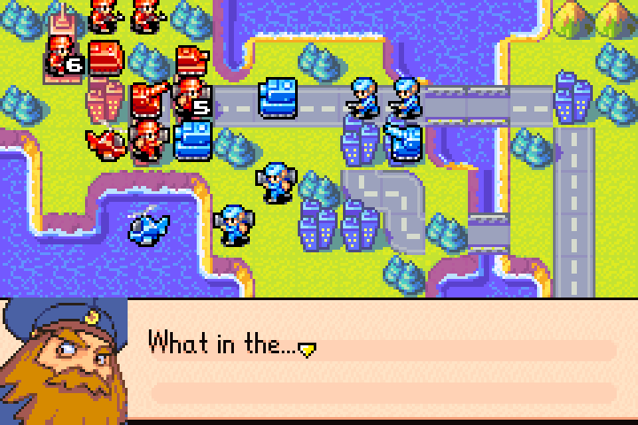 Olaf reacts with fury as his HQ falls — the post-battle cutscene showing his defeat